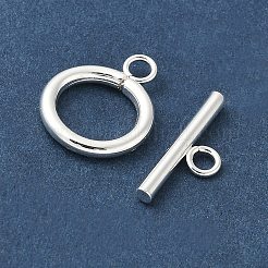 真鍮製マンテル  長持ちメッキ  リング  銀  バー：6x18x2.1mm  穴：2.4mm  リング：16.5x13.2x2.2mm  穴：2.4mm&nbsp;KK-Q765-01S