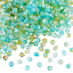 390Pcs 3 Colors Transparent Colours Glass Seed Beads&nbsp;GLAA-TA0003-76A