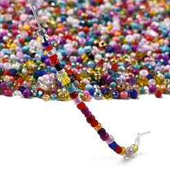 12/0 ガラスシードビーズ  丸穴rocaillles  ミックスカラー  直径2~2.5mm  穴：1mm&nbsp;SDB2mm