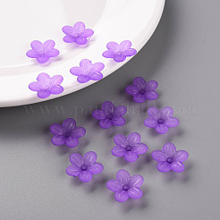 Frosted Acrylic Bead Caps&nbsp;MACR-S371-08A-747