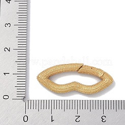 Rack Plating Brass Micro Pave Cubic Zirconia Twister Clasps&nbsp;KK-NH0002-17G-02