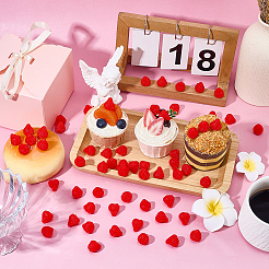60Pcs PVC Strawberry Display Decorations&nbsp;DJEW-SC0001-32