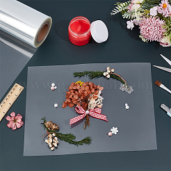 30mの透明ペットシートロール  DIYクラフト用品  透明  300x0.1mm&nbsp;DIY-WH0622-655B
