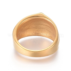 304 Stainless Steel Wide Band Rings&nbsp;RJEW-D073-30-G