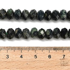 天然カンババジャスパービーズ連売り  多面カット  ロンデル  8x5.5mm  穴：1.2mm  約69個/連  15.16''（38.5センチメートル）&nbsp;G-Z111-A14-02
