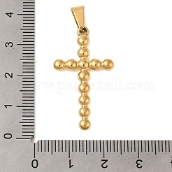 イオンプレーティング（IP）304ステンレスペンダント  コルスチャーム  ゴールドカラー  34x18x3mm  穴：6x3.5mm&nbsp;STAS-C103-30B-G