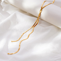 304 Stainless Steel Y-Shaped Snake Chain Lariat Necklaces for Women&nbsp;FZ8531