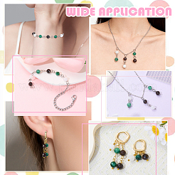 16Pcs 4 Styles June Birthstone Natural Rainbow Moonstone Pendant and Connector Charms&nbsp;PALLOY-SW00108