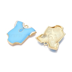 Rack Plating Alloy Enamel Pendants&nbsp;ENAM-N056-391B-02KCG