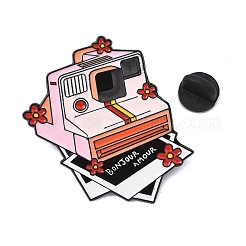 Floral Instant Camera Enamel Brooches&nbsp;AL-I001-05EB-02