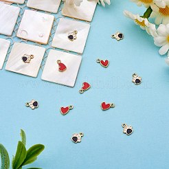 10Pcs Brass Enamel Pendants&nbsp;KK-SZ0005-63