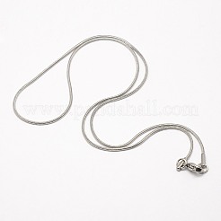 Tarnish Resistant Trendy Men's 304 Stainless Steel Snake Chain Necklaces&nbsp;LS-NJEW-M065-B-01