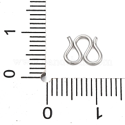 304ステンレススチールSフック留め具  メートルの留め金  ステンレス鋼色  6.5x8x1mm&nbsp;STAS-Z048-06P-02