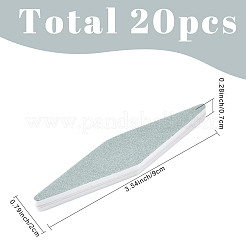 20Pcs PVC Sponge Silver Polishing Strips&nbsp;PVC-SC0001-18