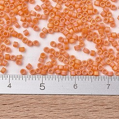 MIYUKIデリカビーズ  シリンダー  日本製シードビーズ  11/0  （db1593)マットな不透明マンダリンab  1.3x1.6mm  穴：0.8mm  約2000個/10g&nbsp;X-SEED-J020-DB1593