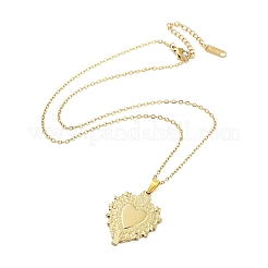 Sacred Heart 304 Stainless Steel Pendant Necklaces&nbsp;NJEW-G083-02A-G
