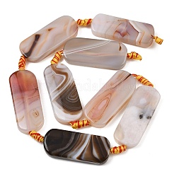 Dyed & Heated Natural Banded Agate Beads Strands&nbsp;GG-CBAB9C6-D05-01