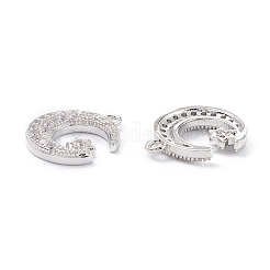 Rack Plating Brass Micro Pave Cubic Zirconia Pendants&nbsp;ZIRC-C026-05P