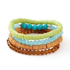 4Pcs Stretch Bracelets&nbsp;BJEW-JB05888