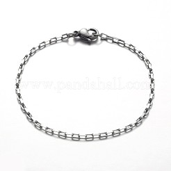 Tarnish Resistant 316 Surgical Stainless Steel Box Chain Bracelets&nbsp;X-BJEW-JB01865