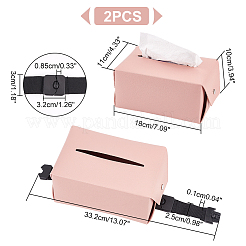 Imitation Leather Tissue Boxes for Car Seat Back&nbsp;AJEW-WH0347-14B