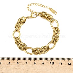 304 Stainless Steel Link Chains Bracelets for Wonen&nbsp;BJEW-L717-03G