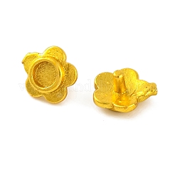Brass Bead Caps Cabochon Settings&nbsp;KK-G502-15B-G
