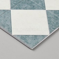 ABSプラスチック模造木目床  ドールハウスの装飾  士官候補生ブルー  148x148x2.7mm&nbsp;DIY-WH0430-753