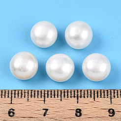グレード3a 天然養殖淡水真珠ビーズ  片穴  半円形ビーズ  乳白色  8~8.5x5.5~6mm  穴：1mm&nbsp;PEAR-N018-3A-8085A