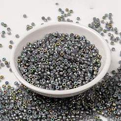 MIYUKIラウンドロカイユビーズ  日本製シードビーズ  8/0  （rr4557) vitrailマット  3mm  穴：1mm  約2111~2277個/50g&nbsp;SEED-X0055-RR4557