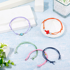 10Pcs Waxed Polyester Cord Bracelets Making&nbsp;AJEW-TAC00108
