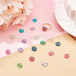 Flat Back Resin Rhinestone Cabochons&nbsp;CRES-GA0001-04