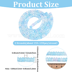 2 Strands Glass Beads Strands&nbsp;GLAA-PA0001-61B