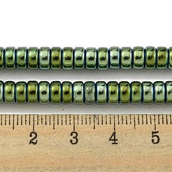 Electroplated Synthetic Non-magnetic Hematite Beads Strands&nbsp;G-K361-A01-03