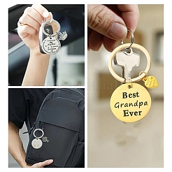 Alloy & 201 Stainless Steel Keychain&nbsp;KEYC-YW00102-01