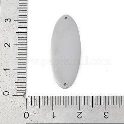 304ステンレススチールコネクタチャーム  空白の楕円形のリンク  空白タグのスタンプ  ステンレス鋼色  30x12x1mm  穴：1mm&nbsp;STAS-F310-23P