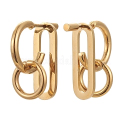 304 Stainless Steel Half Hoop Earrings&nbsp;EJEW-F257-04G
