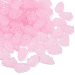 Frosted Transparent Acrylic Beads&nbsp;OACR-P029-04B-05