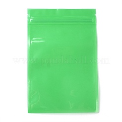 透明な再封可能なプラスチック袋  保存袋  セルフシールバッグ  トップシール  長方形  グリーン  18x12x0.15cm  片側の厚さ：3.1ミル（0.08mm）&nbsp;OPP-B002-B04
