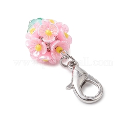Resin & Glass Beaded Pendant Decorations&nbsp;HJEW-MZ00168-05