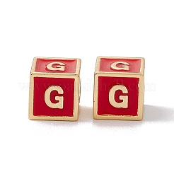 Rack Plating Brass Enamel Beads&nbsp;KK-B060-04G-03G