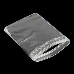 PVC製再封可能袋  ジップトップバッグ  セルフシールバッグ  長方形  透明  8x6cm  片側の厚さ：4.5ミル（0.115mm）&nbsp;OPP-R005-6x8-1