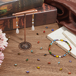 160Pcs 16 Colors Opaque Glass Beads&nbsp;GLAA-SC0003-49