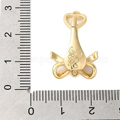 Brass Micro Pave Clear Cubic Zirconia Fold Over Clasps&nbsp;KK-S382-03G