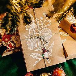 8個のクリスマス木製吊り飾りセット  工芸品をぶら下げ木製スライス  パーティーのクリスマスツリーの装飾のために  ミックスカラー  101.5x52.5mm&nbsp;JX063A
