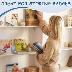 Flocking Plastic Badge Storage Box&nbsp;CON-WH0105-04B