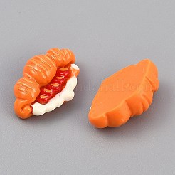 不透明樹脂ペンダント  模造食品  クロワッサン  23x15.5x8.5mm&nbsp;RESI-CJC0012-28F