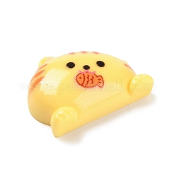 Cute Cat Eat Fish Opaque Resin Decoden Cabochons&nbsp;CRES-Q220-03C