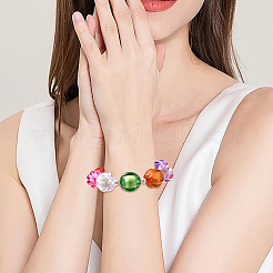 42Pcs 7 Colors Autumn Theme Transparent Acrylic Beads&nbsp;TACR-PA0001-05