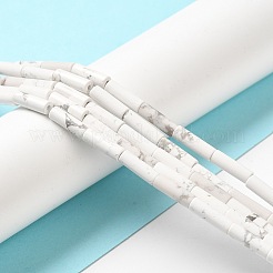 合成ハウライトビーズ連売り  コラム  13x4mm  穴：1~1.2mm  約30個/連  15.16''~15.35''（38.5~39センチメートル）&nbsp;X-G-K340-C06-01